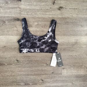 Glyder Women's Charcoal Tie-Dye Sports Bra
